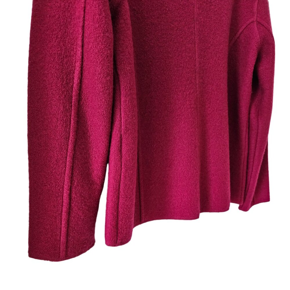 Petite Sophisticate 100% Boiled Wool Jacket | Like New | SP | Raspberry Pink - Picture 10 of 15